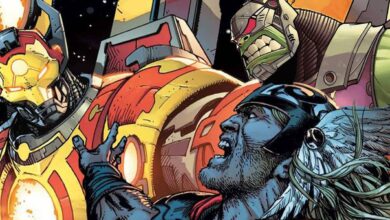 El nuevo Celestial Hulkbuster de Iron Man se enfrenta a Thor y Hulk