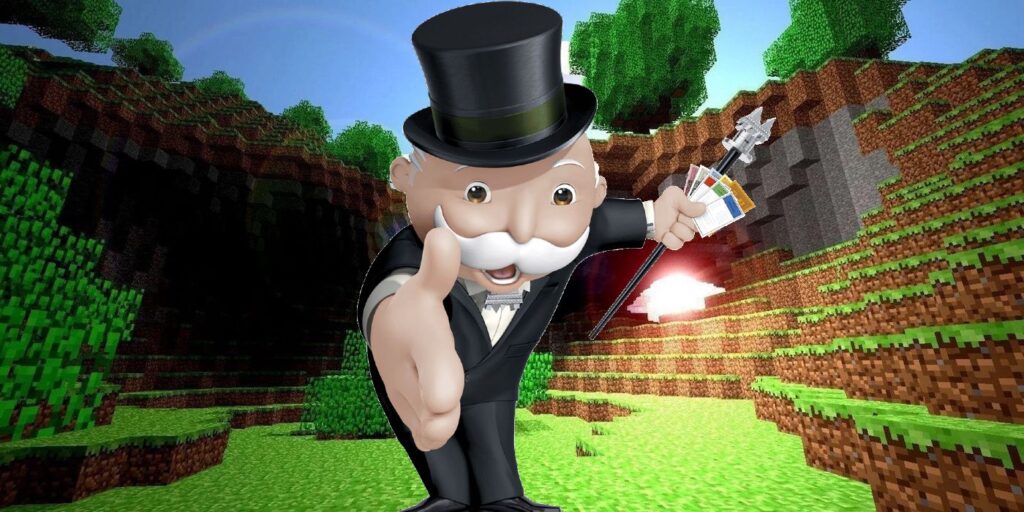 El tablero de Monopoly de Minecraft parece lo suficientemente real como para comprarlo