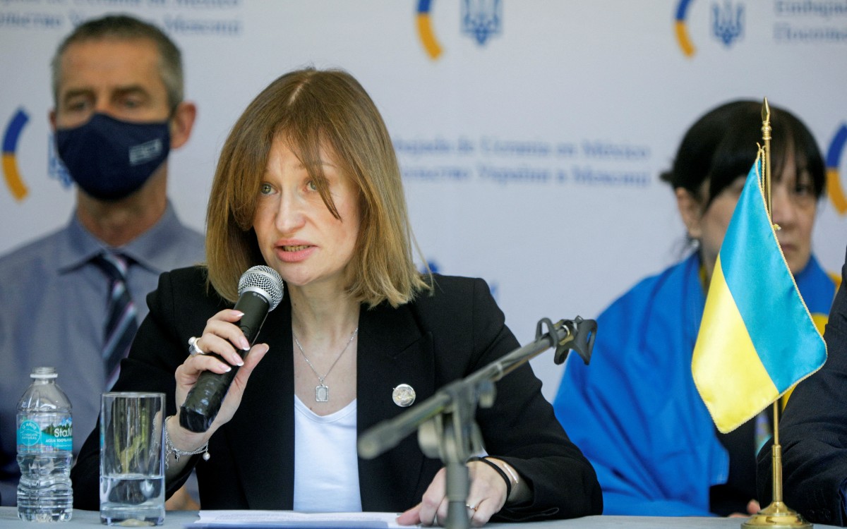 Embajadora de Ucrania pide a México romper relaciones con Rusia