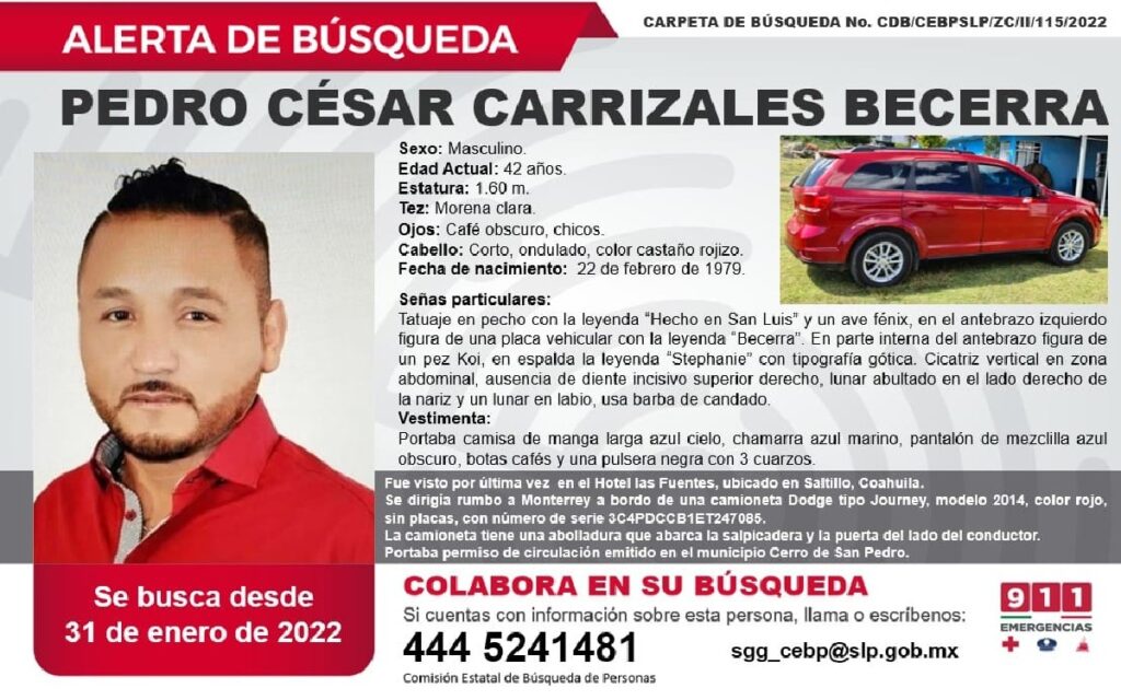 Emiten alerta de búsqueda por "El Mijis"; lleva 8 días desaparecido