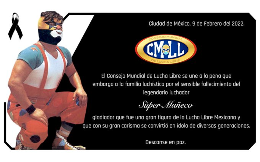 Fallece Súper Muñeco a los 59 años de edad | Tuits