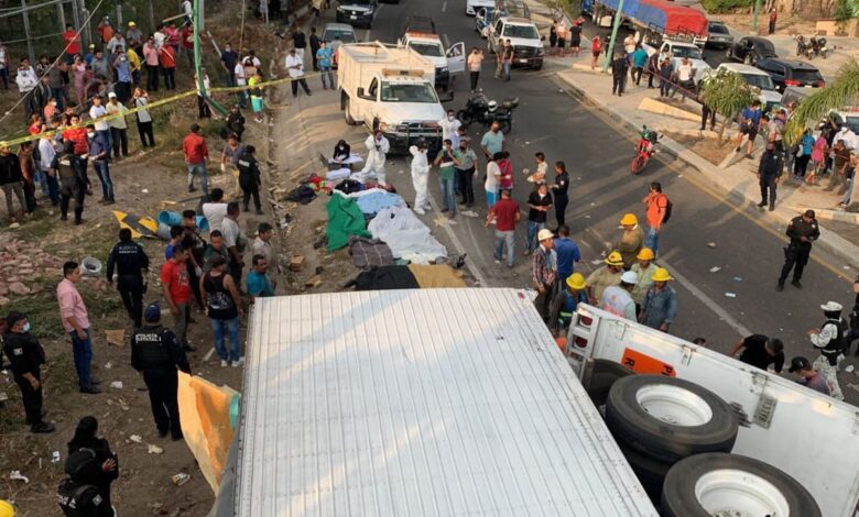 Finaliza la repatriación de 56 cadáveres de migrantes fallecidos en volcadura