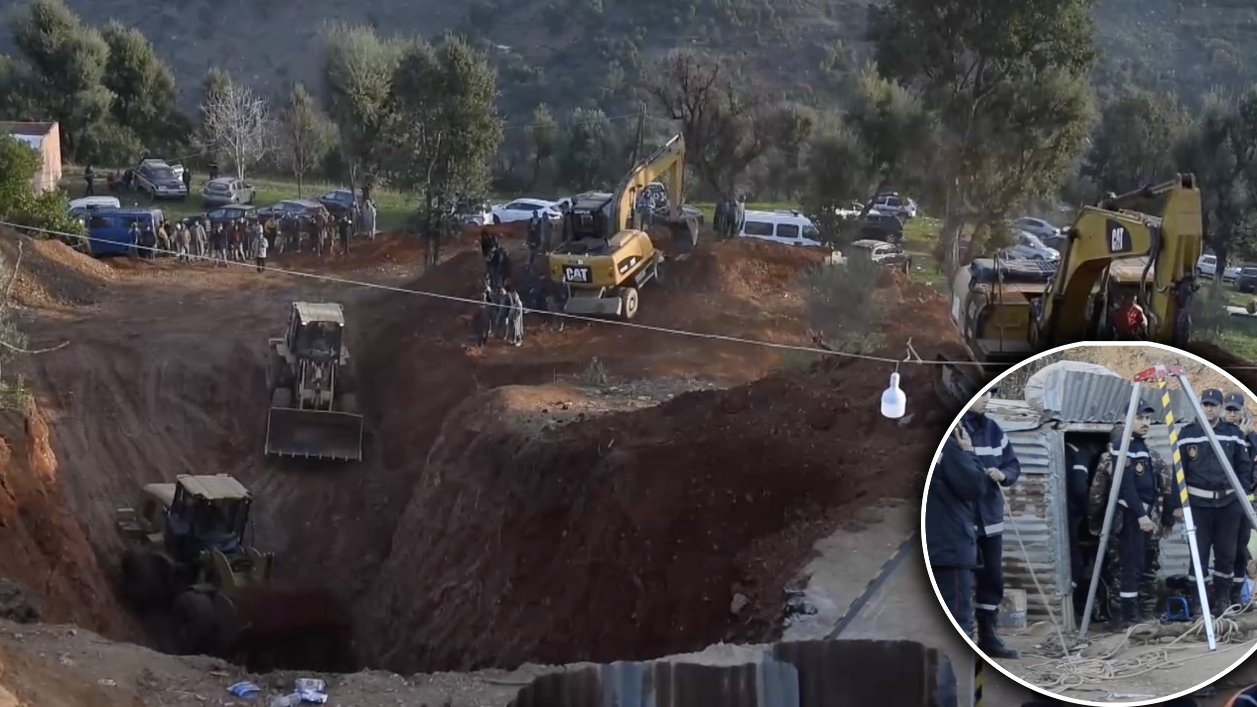 Frenética operación para salvar a Rayan, el niño que  lleva 2 días en un pozo profundo en Marruecos