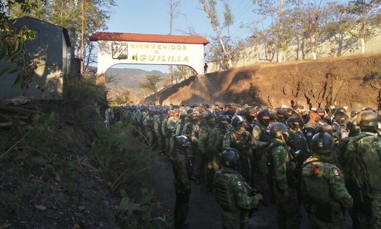 Fuerzas armadas recuperaron Aguililla, bastión del CJNG