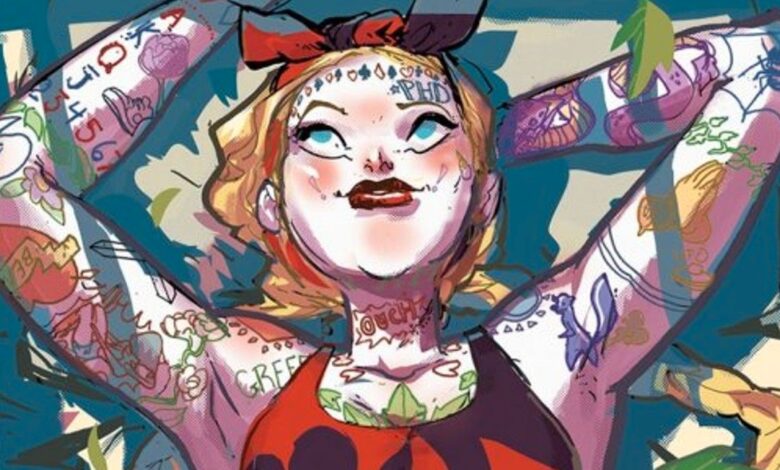 Harley Quinn finalmente coincide con el Joker de Jared Leto en una portada llena de tatuajes