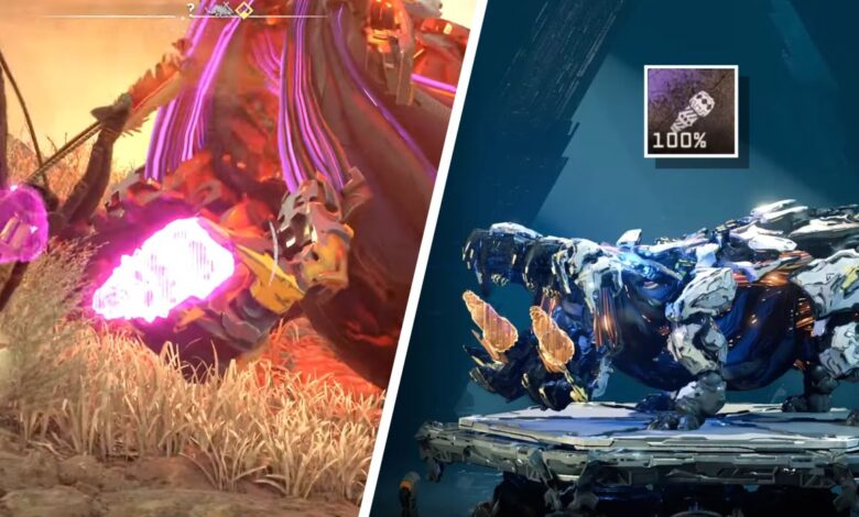 Horizon Forbidden West: dónde encontrar colmillos de fauces anchas