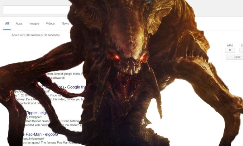 Huevo de Pascua de StarCraft: Cómo acelerar los resultados de búsqueda de Google