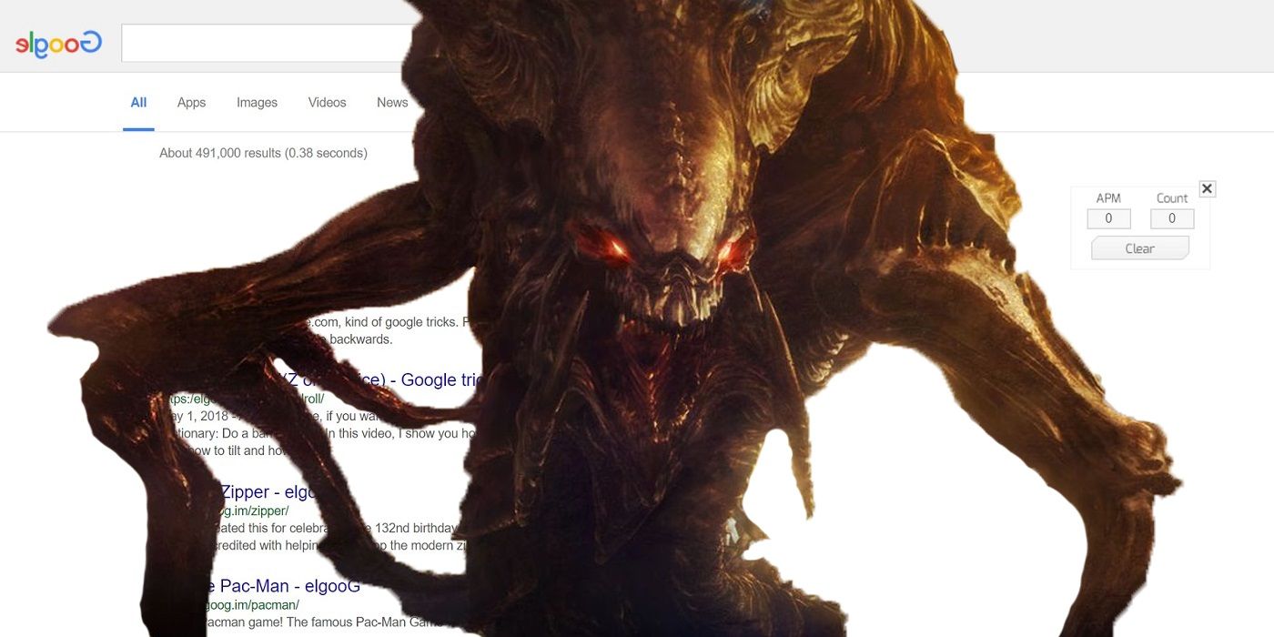 Huevo de Pascua de StarCraft: Cómo acelerar los resultados de búsqueda de Google