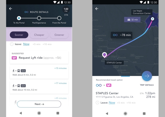 Hyperloop One y HERE crearon una aplicación para pasajeros Hyperloop