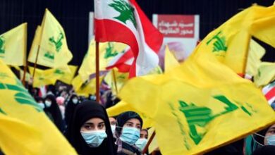 Concentración de partidarios de Hezbolá, el pasado miércoles en Beirut.