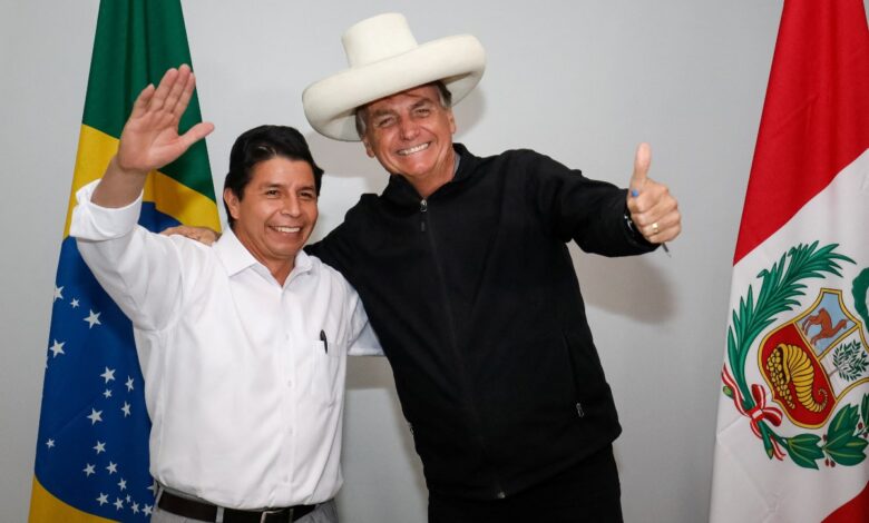 Jair Bolsonaro y Pedro Castillo se reúnen para hablar de combate al crimen y a la pandemia