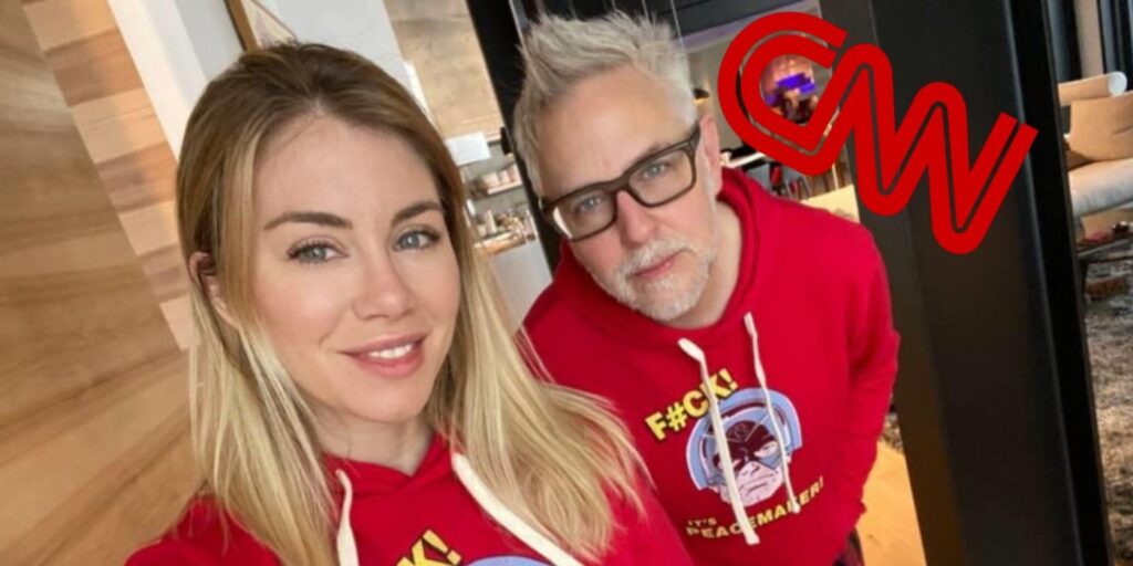James Gunn reacciona con humor cuando se informa sobre su compromiso en CNN
