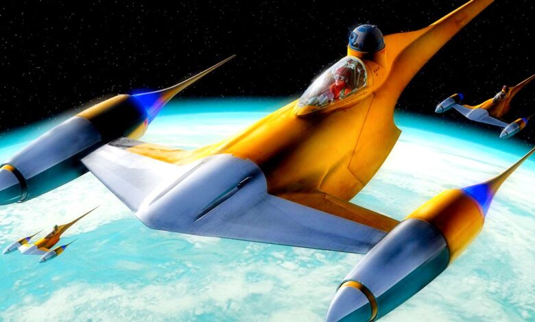 Juegos de Star Wars donde vuelas un Naboo N-1 Starfighter
