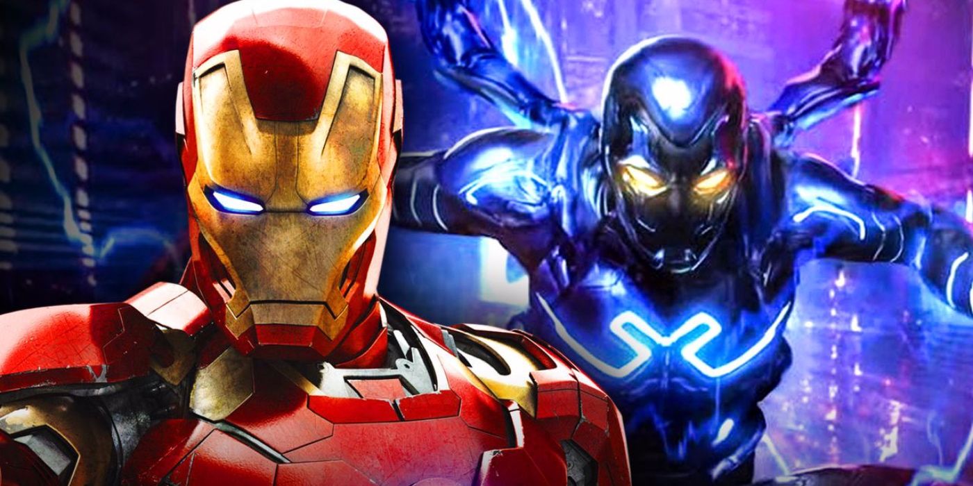 La armadura de Blue Beetle hace que Iron Man parezca un aficionado