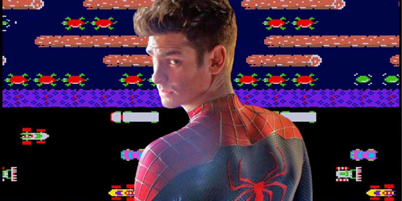 La escena romántica de Frogger en Amazing Spider-Man 2 fue idea de Garfield