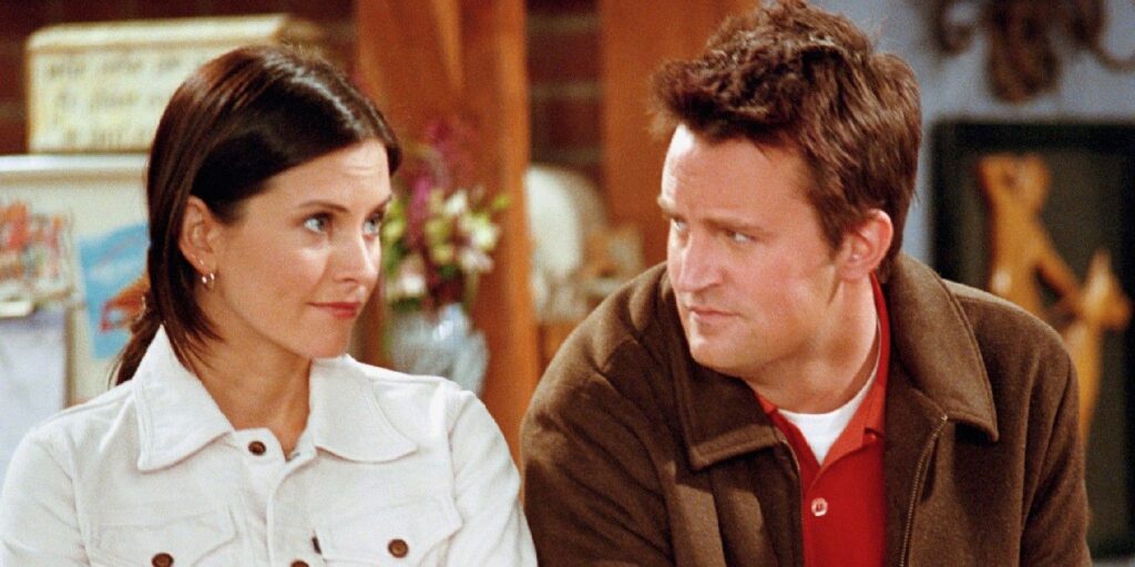 La estrella de Friends, Courteney Cox, habla sobre Matthew Perry durante el rodaje