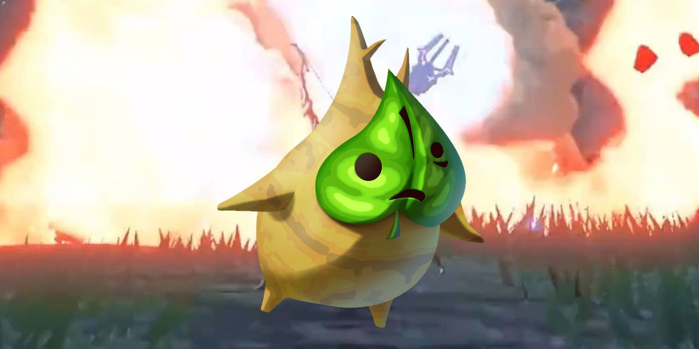 Link de Breath of the Wild se detona para un Korok