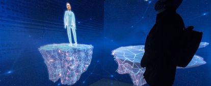 Un ecosistema digital para desarrollar el metaverso presentado en la Feria de Madrid, el pasado enero.