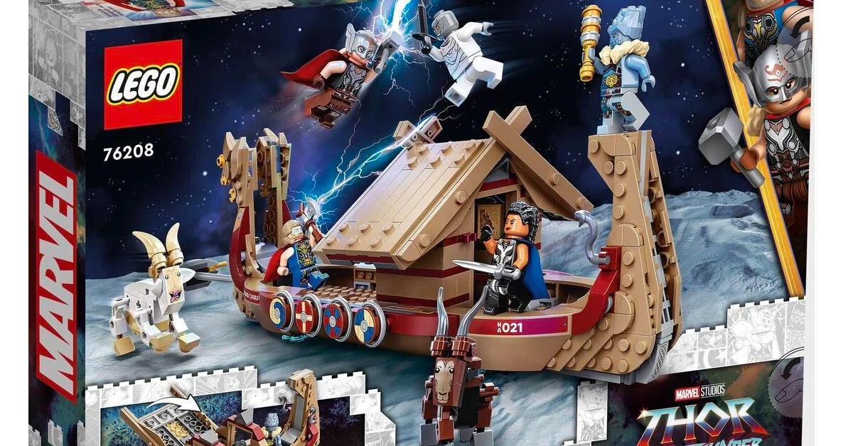 Love and Thunder The Goat Boat LEGO Set Detalles de la reserva