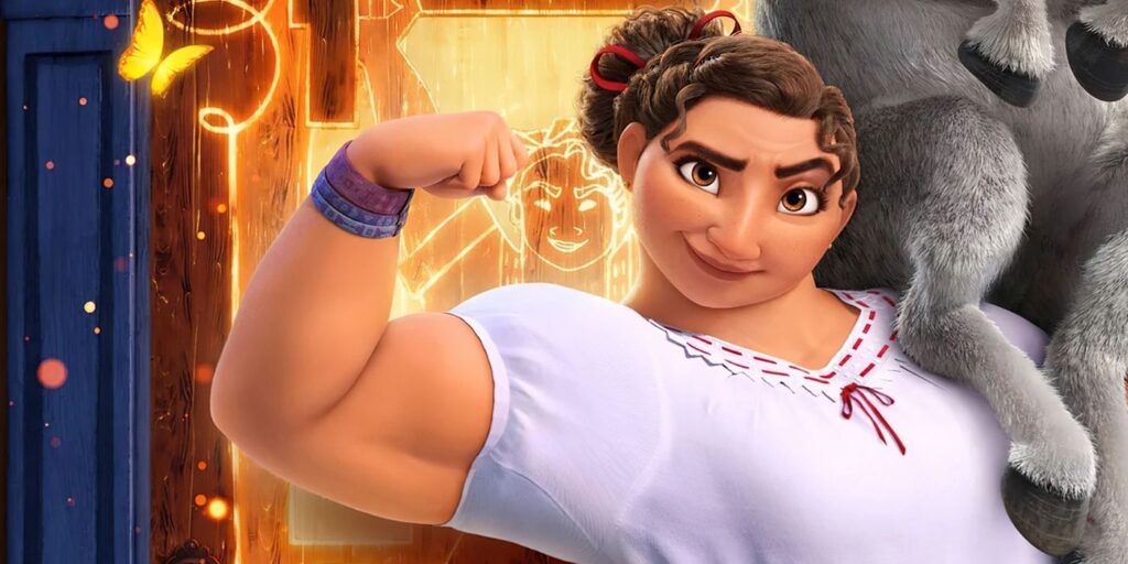 Luisa Lookalike recrea escena de presión superficial en video de Encanto TikTok