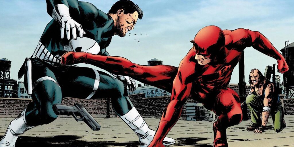 Marvel demostró que The Punisher es patético al darle armas a Daredevil