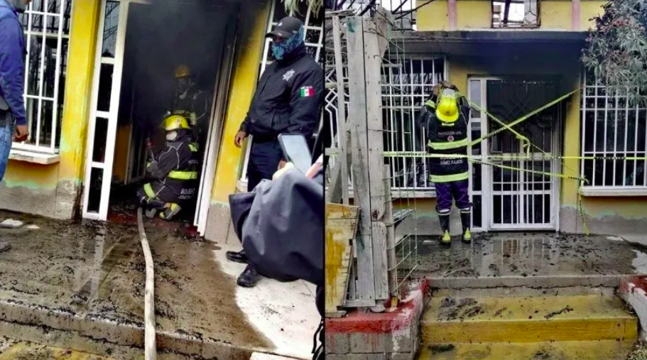 Mueren calcinados dos hermanos con parálisis cerebral y su padre, se incendia su casa