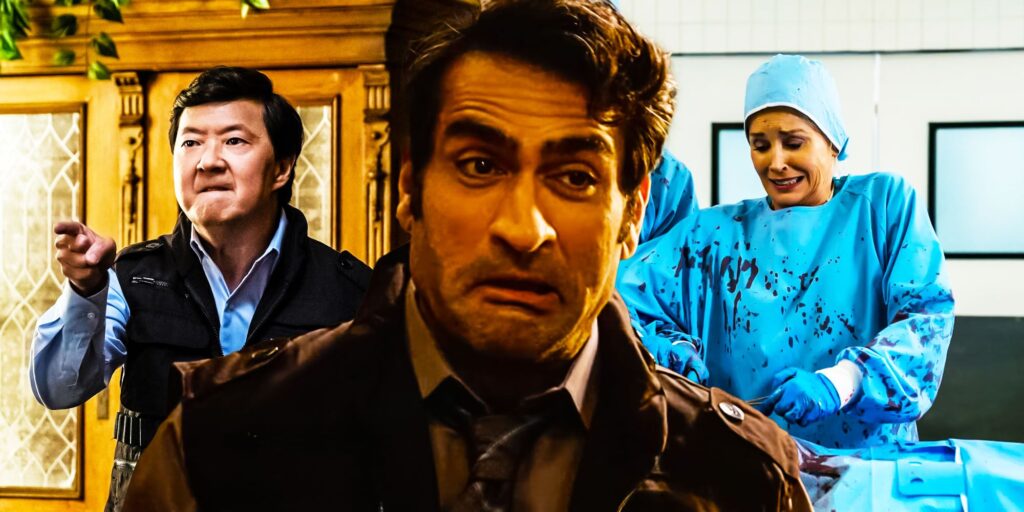 Murderville: cada vez que el elenco rompe el personaje