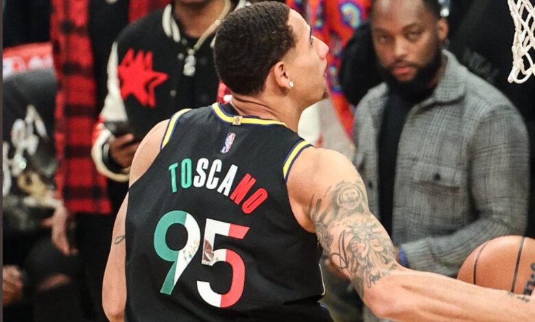 NBA: Juan Toscano-Anderson queda en el segundo lugar del Concurso de Clavadas | Video