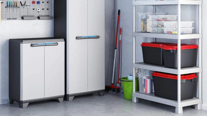 Existen opciones de almacenaje modulares, como estas, para adaptarse a cualquier espacio.