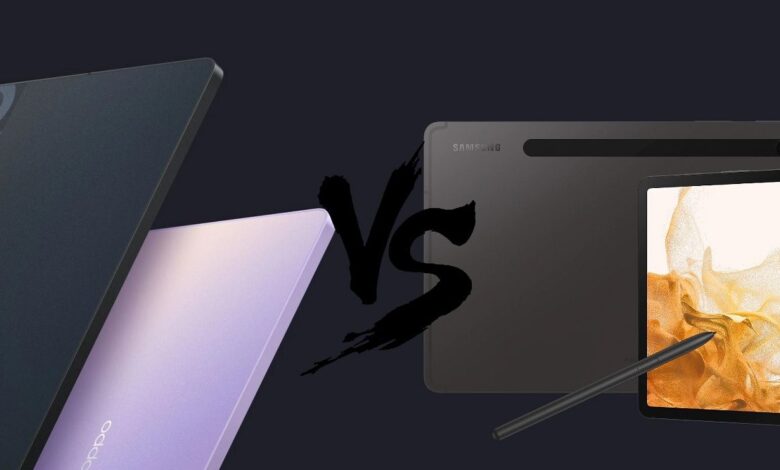 Oppo Pad vs. Galaxy Tab S8: cómo se comparan las dos tabletas Android