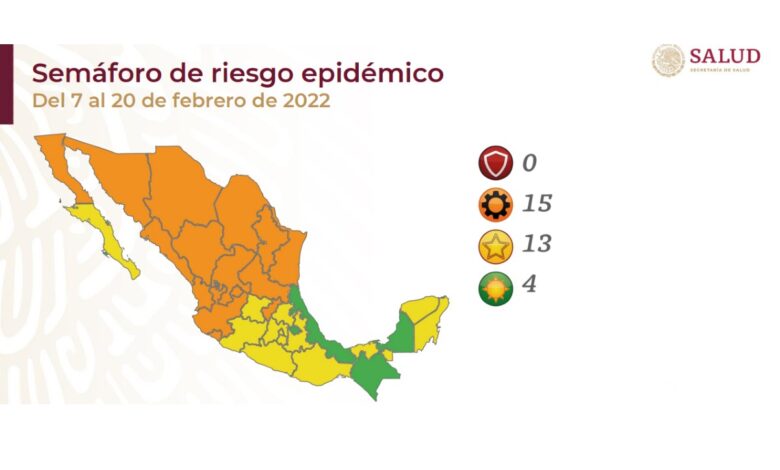 Semáforo Covid | Norte de México se pinta de naranja; cuatro estados, en verde