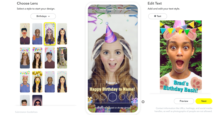 Snapchat starts selling $10+ captionable AR masks for events