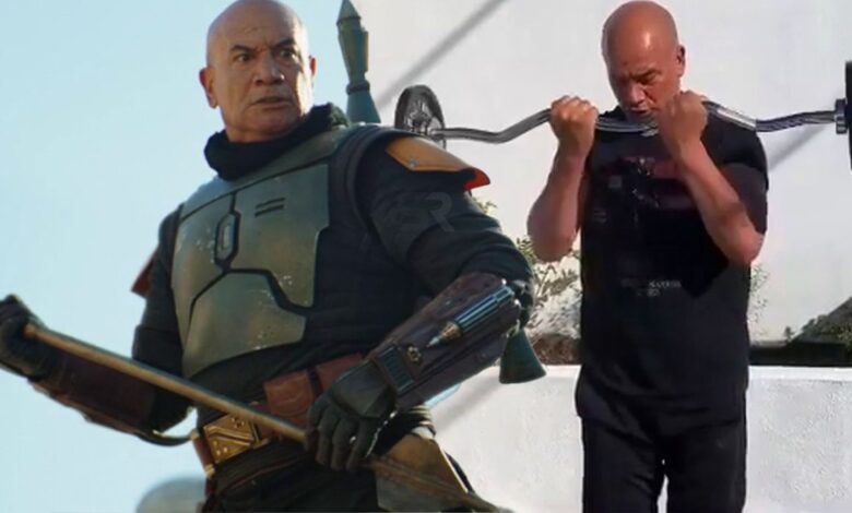 Temuera Morrison responde a la broma gorda de Boba Fett con un video de ejercicios