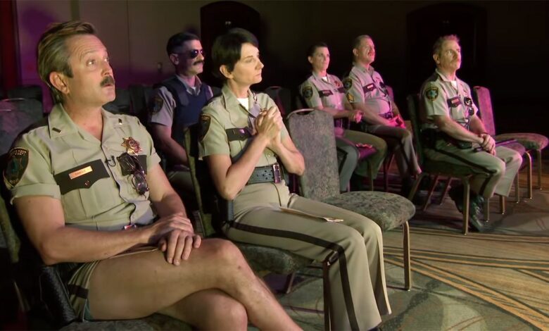 Thomas Lennon, R. Ben Garant y Kerri Kenney-Silver Entrevista: RENO 911!  desfinanciado