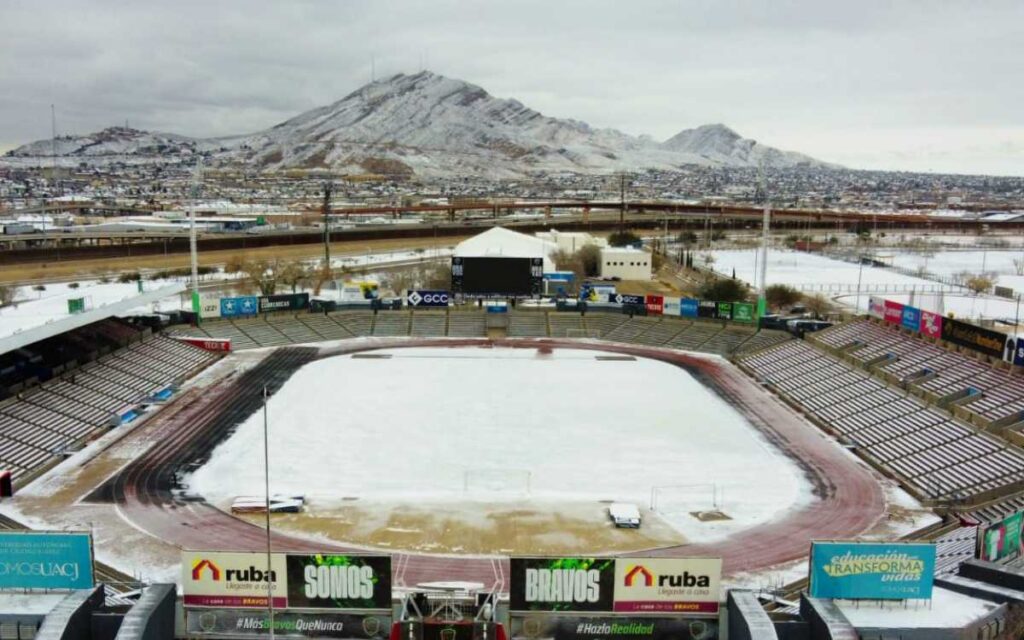 Tormenta Invernal: Posponen el partido Juárez vs Chivas por bajas temperaturas