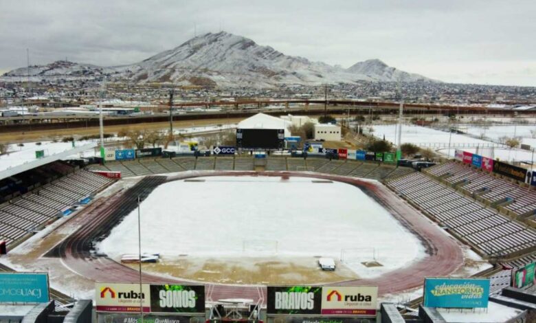 Tormenta Invernal: Posponen el partido Juárez vs Chivas por bajas temperaturas