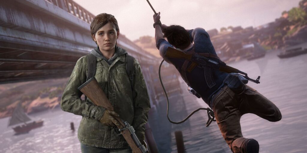 Uncharted 4 Prototipo de física de cuerdas de TLOU 2