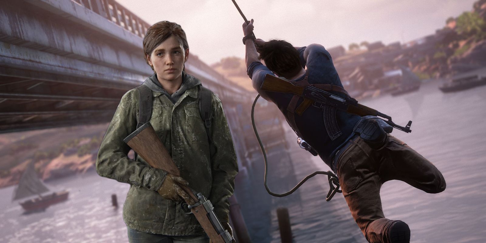 Uncharted 4 Prototipo de física de cuerdas de TLOU 2