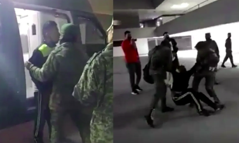 VIDEO: Cadete del Colegio Militar escupe a General, lo descubrió ebrio en el cuartel militar