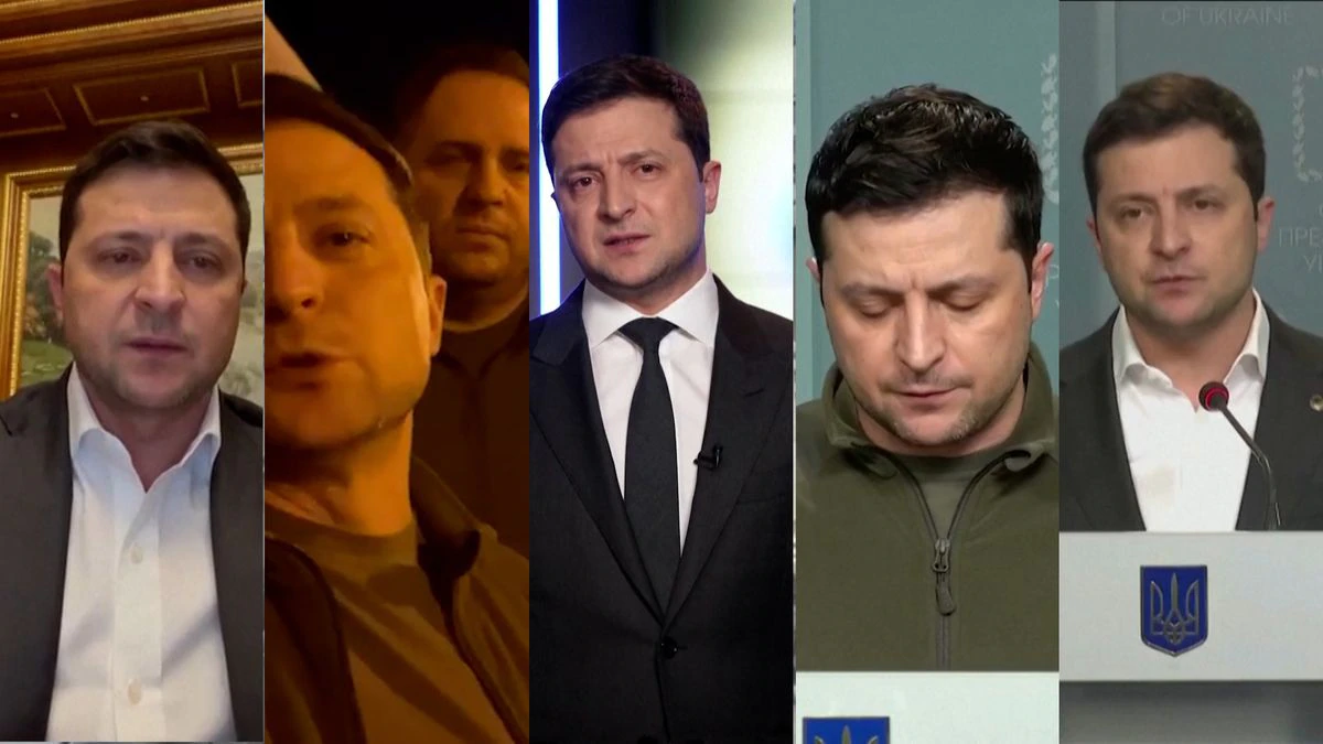 Vídeo | Los mensajes de Zelenski: cuando el presidente de Ucrania se dirige a un pueblo atacado