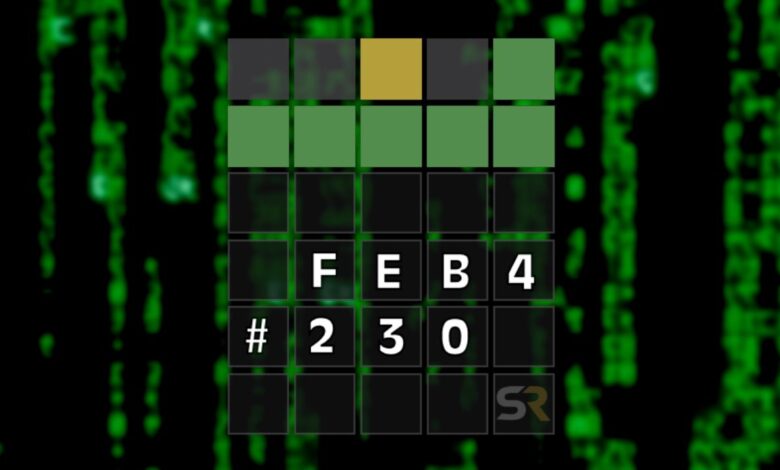 Wordle 230: 4 de febrero de 2022 Respuesta