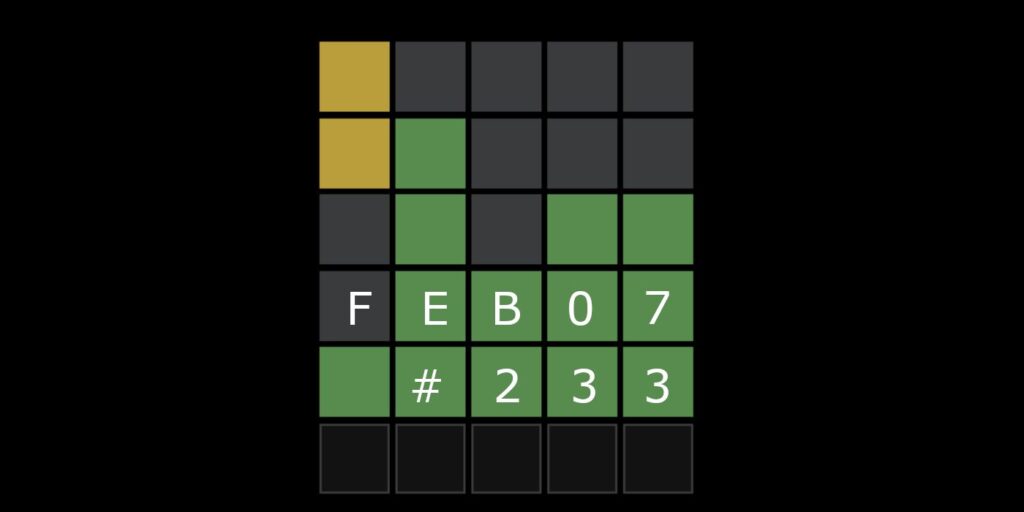 Wordle 233: 7 de febrero de 2022 Respuesta