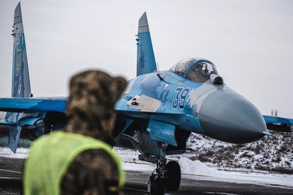 Un avión Sukhoi Su-27 en la región de Myrhorod el pasado 11 de febrero.