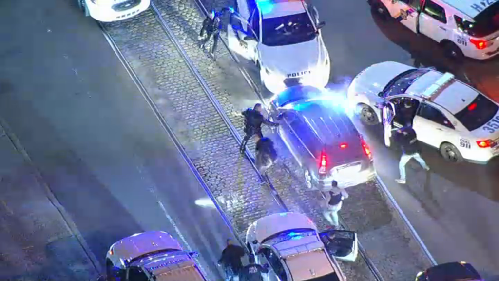 impresionante persecución en Filadelfia