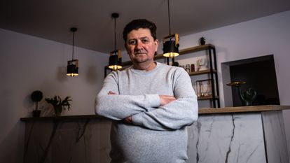 Benone Levitchi, en su bar de Mihaileni, el jueves.