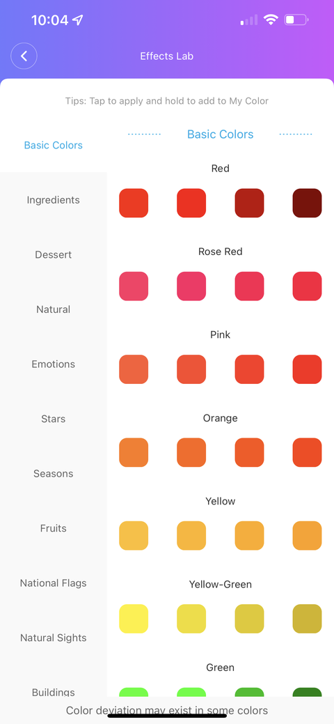 captura de pantalla de la aplicación
