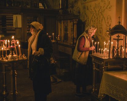 Iglesia en la plaza Roja de Moscú, el viernes 4 de marzo.