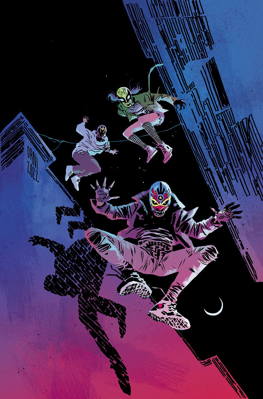 cartel cómico del club nocturno