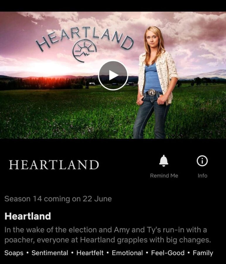 heartland temporada 14 netflix reino unido fecha