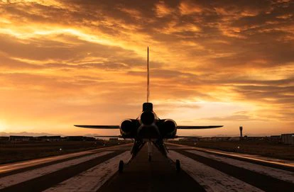 Avión XB-1 en una base aérea de Denver, Colorado.